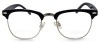 San Francisco Retro Bifocal Reading Glasses Set (Black Full Reading Lens, 2.50)