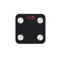 180kg 25 Body Data Smart Scales Bathroom Weighing Floor Scale Household Fat Percentage Moisture Content Weight Scale,Black