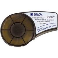 Brady M21-187-C-342-YL Cartridge, B342 Permasleeve Material.187" W x 7' L, Yellow