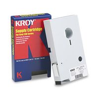 Kroy Model 2227516 Black on White 240 Tape, 1/2in. x 50ft.