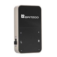 Britzgo Rechargable Hearing Amplifier, Control Each Ear Volume Independently, Black, 12 Ounce
