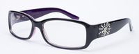 Squared Thin Two Tone Fashion Clear Frame Glasses