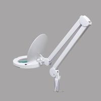 Thanko Clamp on 2-in-1 Swing-Arm Magnifier LED Lamp - 5" Lens FLLP563D