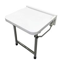 AIAIⓇ Elderly Foldable Shower Stool - Strong Construction Cleaning Height Adjustable Stability Handy Non Slip Support Durable Lightweight for Wet Room Disabled Pregnant Woman Child