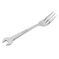 Meolin Creative Stainless Steel Wrench Shape Spoon and Fork Tableware,Silver fork,5.511.18in