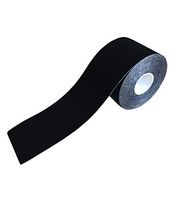 Runee High Quality Kinesiology Tape - Therapeutic Tape for Athletic, Sports, Medical Use - Latex Free and Waterproof (Black)
