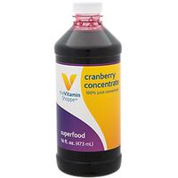 The Vitamin Shoppe Cranberry Concentrate, 100 Juice Concentrate, Natural Superfood, Easy to Mix Ideal for Smoothies (16 Fluid Ounces Liquid)