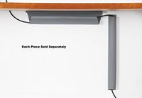 Humanscale, Large - Under Desk Cable Management, Material: 100% Recyclable Plastic, Dimensions: Diameter: 3.6" x 24"L, Color: Gray, Qty: 1