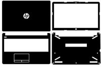 Special Laptop Black carbon fiber Vinyl Skin Stickers Cover for New HP 250 G6 / 255 G6 15.6" 6th Gen