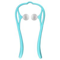 Coolife Neck Massager, Pressure Point Self Manual Shiatsu Trigger Point Deep Tissue Massage for Neck Muscle Pain Relief, Use at Home and Office