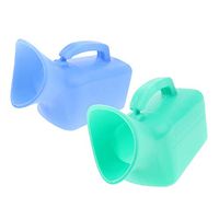 2X Female Travel Car Trip Reusable Washable Portable Urinal Bottle 1000ML Green Blue