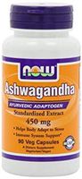 NOW Foods Ashwagandha Extract 450mg, 90 VCaps (Pack of 3)