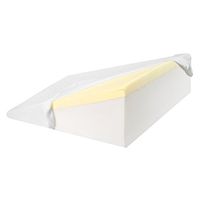 Support Plus Bed Wedge Pillow - Premium Hybrid Memory Foam Triangle Cushion to Elevate Upper Body - Recommended for Acid Reflux, Snoring and GERD - Washable Removable Cover 8" High