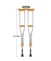 HANGERÂ Crutch Underarm Adjustable Height Adult Red Dot Axilla Crutches Small Medium Large, Medium