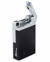 JetLine Opal Single Traditional Flame Pipe Lighter in an Attractive Gift Box Warranty Black