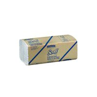 Kimberly-Clark 01700 White Scott Single-Fold Towels, 9.3" W x 10.25" L (Pack of 4000)