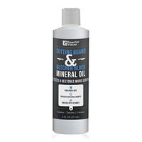 Essential Values Cutting Board & Butcher Block Mineral Oil – Perfect for Protecting & Restoring Wood Surfaces, Compatible with All Wood Types & Food Grade Safe, Proudly Made in USA