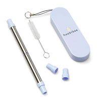 Metal Collapsible Straw (Blue)