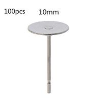 RUZYY 100Pieces Stainless Steel Flat Glue on Earring Posts for Jewelry Making Findings - 10