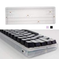 60% Mechanical Keyboard Case Universal Customized Plastic Shell Base for GH60 Poker2 - Keyboards & Mouse Keycaps & Switches - (Transparent) - 1 DIY 60% Mechanical Keyboard Case Universal Customized