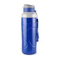 Cello Insulated BPA Free Leak Proof Bottle with Stainless Steel Inner Wall for Sports and Office/Wide Mouth Reusable Drinking Container with Easy Flip Top Cap - Puro Steel X Quick Flip (24 Oz, Blue)