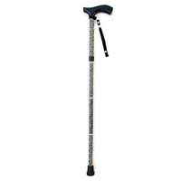 XIHAA Outdoor Elderly Walking Stick, Round Foot Crutch Fold Ultra-Light Adjustable Portable Aluminum Alloy Anti-Skid