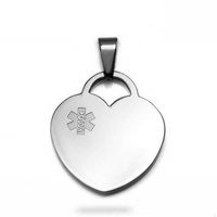 StickyJ Medical Heart Pendant