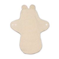 Luckypads Certified Organic Cotton Reusable Washable Cloth Menstural Pads, No Irritation and Rash, Customized for Sensitive Skin (White Stripe)