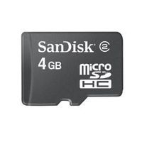 Sandisk 4GB microSDHC Card Class 2 (SDSDQ-004G Hassle Free Package, NO microSD Adapter)