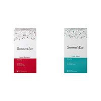 Summer's Eve Douche | Sweet Romance | 4-4.5 Fluid Ounces Each and Summer's Eve Douche, Fresh Scent, pH Balanced, Dermatologist & Gynecologist Tested, 2 Count per Pack, 9 Fl Oz