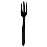 Imports Heavy Weight Cutlery Fork Black, Plastic | 1000/Case