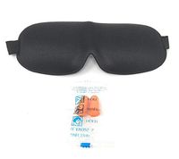 Rest Better Sleep Mask for Sleeping, Cool Design for Women, Men and Kids, Black Eye Sleep Mask with Easy Travel Cloth Bag and 1 Pair of Earplugs for Reduced Noise and Help You Sleep in Peace