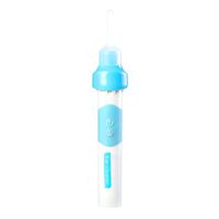 HEALLILY Smart Ear Cleaner Electric Earwax Remover Ear Wax Cleaning Tool for Adults and Children (Blue)