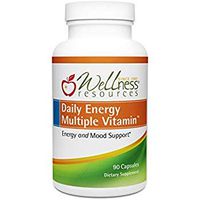 Daily Energy Multiple Vitamin - Highest Quality Multivitamin for Energy, Stress, Mood with Coenzyme B Vitamins and MethylFolate (90 Capsules)