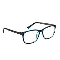 Blue Light Blocking Glasses,Transparent Lens(No Magnification) for Anti Eyestrain,Anti Reflective,Anti Glare,UV400 Protection,Reading Glasses(Transparent Blue)