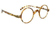 Vintage Round Reading Glasses Professor Readers (Transparent Tortoise, 2.75)