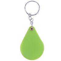 10X Plastic Portable Folding Magnifier Handheld Glass Lens Keychain(Green)