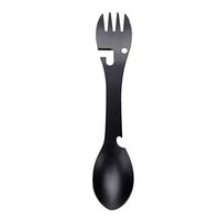 5 in 1 Camping Utensil Spoon Fork, Multi-Tool Outdoor Camping Spoon Fork Cookware Accessory