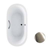 Toto ABY794N#01YBN 72"X36" Acrylic Soaker W/ Grab Bar Cotton White - Brushed Nickel Trim