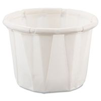 SOLO Cup Company - Paper Portion Cups, .5oz, White, 250/Bag, 20 Bags/Carton 050 (DMi CT