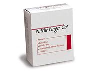 Nitrile Finger Cots. Box of 144 Pre-Rolled Finger cots for Professionals and Patients. Small Size. Non-Powdered Protective Finger cots. Latex-Free. Disposable Medical Supplies.