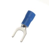100 Vinyl Insulated Blue Fork/Spade Terminals, #10 Stud Size, 16-14 AWG by A Plus Parts House