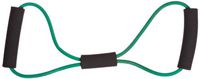 Cando 10-5583 Green Bow-Tie Tubing, Medium Resistance, 22" Length