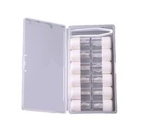 6- Pack Contact Lens Storage Kit, Portable Box with Gentle Holders for Any Contact Lenses (White)