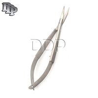DDP MICRO SCISSORS 3.25" CURVED SUPER FINE BLADES GROOVED HANDLES