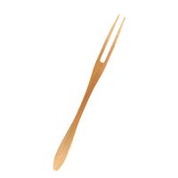 Surat Bamboo Flat Fork (Case of 500), PacknWood - Small Wooden Forks for Serving (6.5" Long) 209BBSURAT