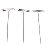 Meolin Wig T-Pins for Holding Wigs and Hair Extensions on Wig Head,Nickel plated steel wire,1.25in