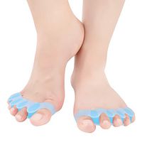 Gel Toe Stretcher & Toe Separators, Bestrice Bunion Corrector, Toe Protectors Straightener Flexible,Orthopedic Toe Corrector, Bunion Relief, Yoga Toes,Hammer Toe and More for Women and Men (1 Pair) …