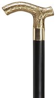 Ladies Derby Cane Black Maple Shaft, Solid Brass Handle  -Affordable Gift! Item #HAR-9112208