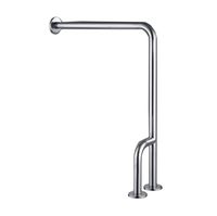 BLRYP Grab Rails Stainless Steel Floor Handrail Bathroom Safety Handrail Toilet Handle Old Man H-Shaped Fence Home Assist Safety,Kitchen,WC
